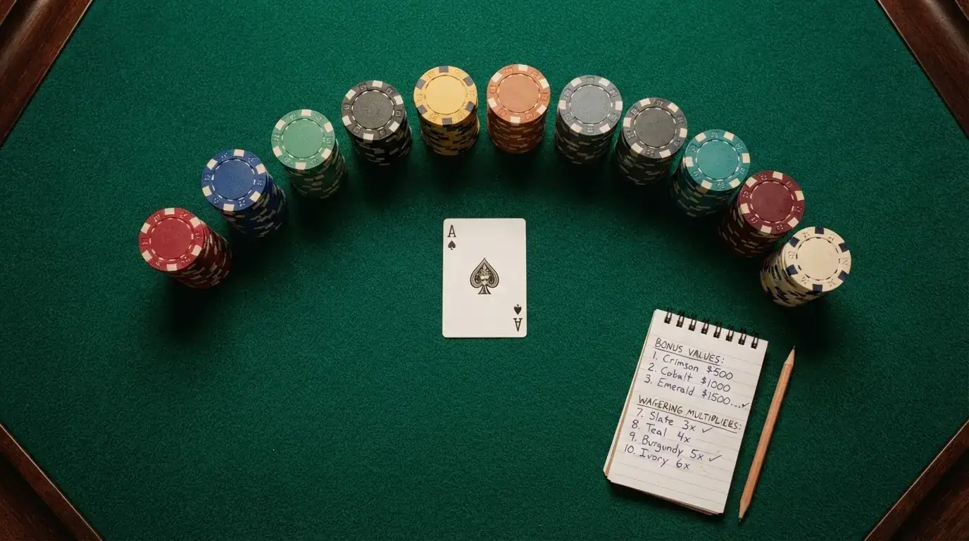 Overzicht van tien creditcard casino's met Ksa-vergunning, welkomstbonus en inzetvereiste