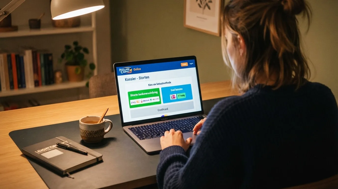 Een betaalpagina van een Nederlands online casino met de opties iDEAL en Trustly, zonder Brite