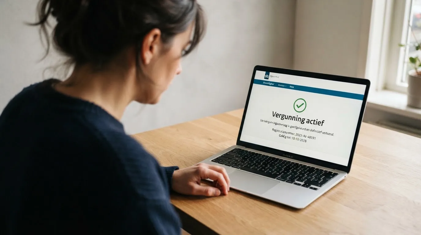 Een scherm van de Kansspelwijzer met de vergunningstatus van een casino