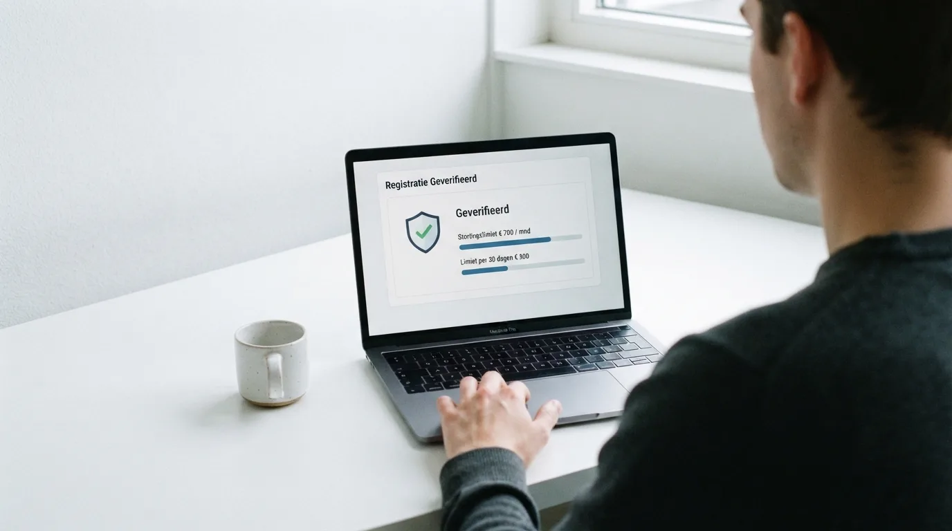 Een vergunningsdocument met het Ksa-logo naast een Cruks-uitsluitingsscherm