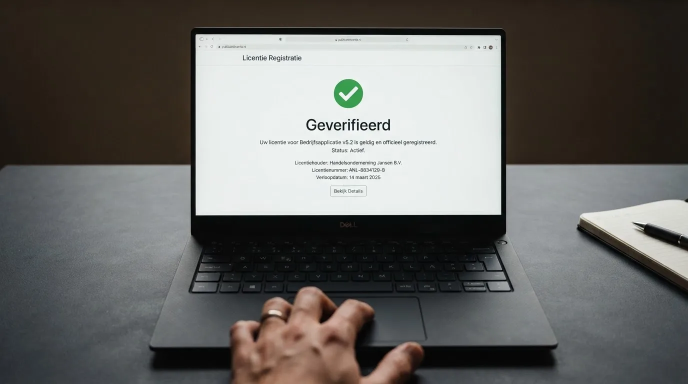 Het logo van de Kansspelautoriteit op een donkere achtergrond naast de tekst 'Vergunninghouder Kansspelen op Afstand' en het Nederlandse wapenschild