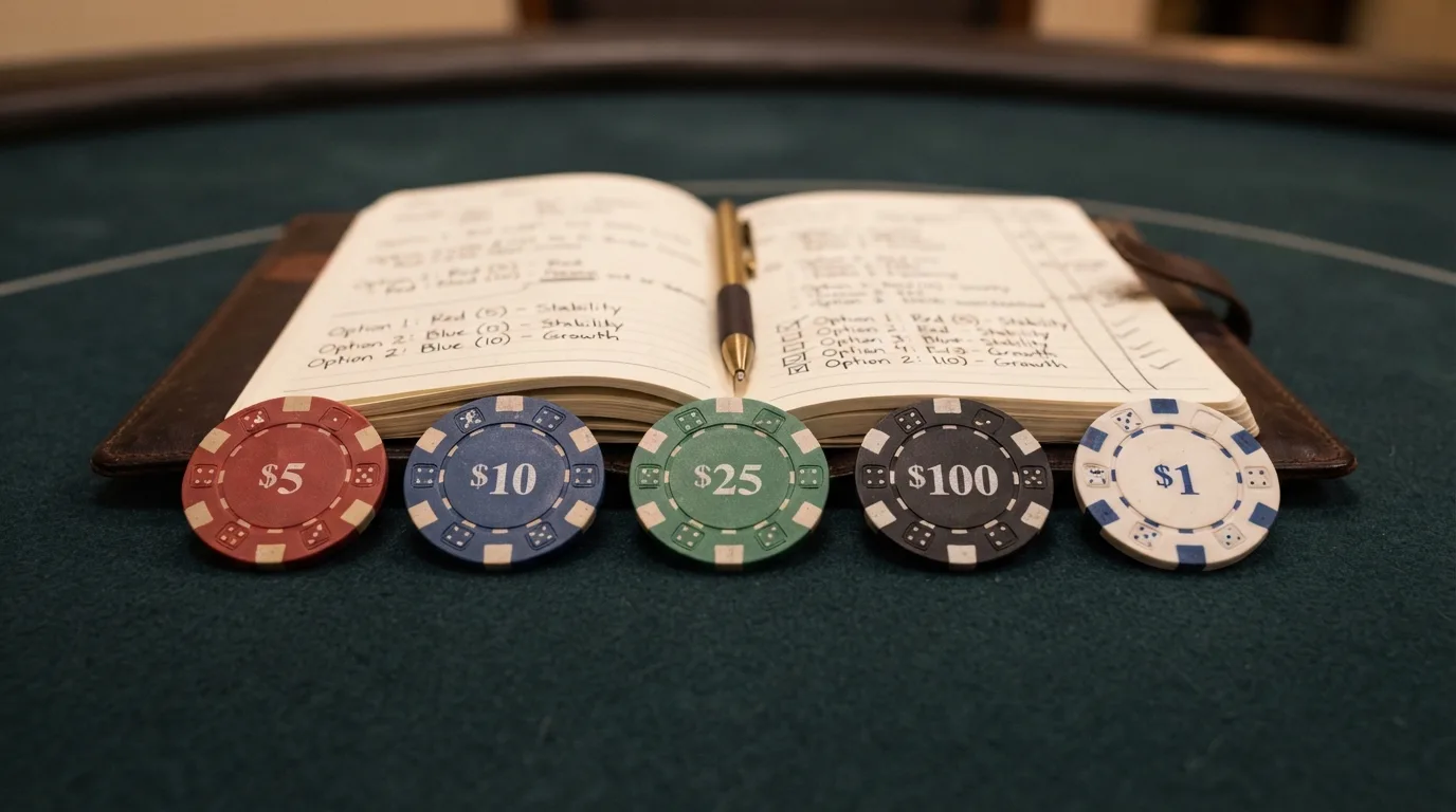 Vergelijkingstabel van tien Nederlandse casino's met bonus, voorwaarde en uitbetalingstijd op een laptopscherm